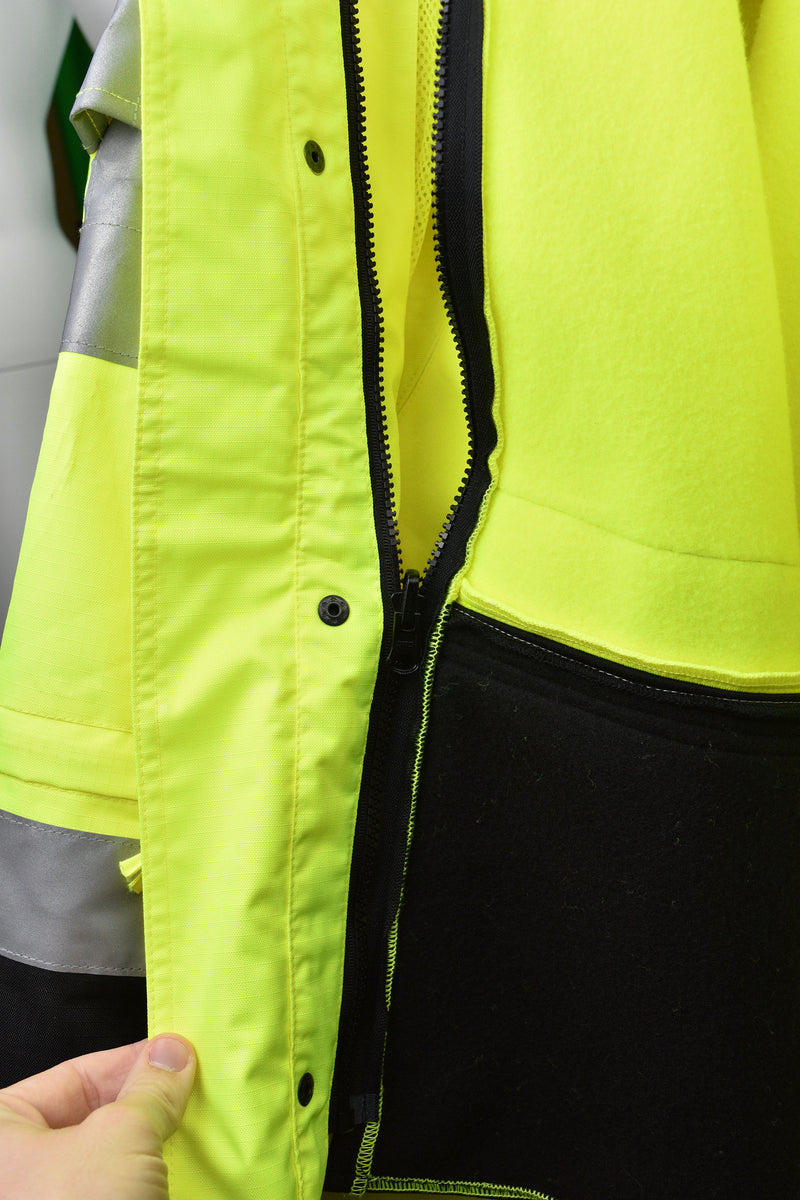 Color Blocked Hooded Sweatshirt with Removable Hood