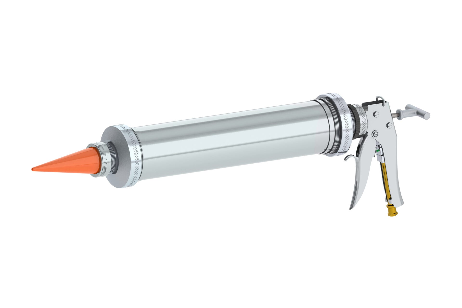 80oz Air-Powered Bulk Gun w/ Orange Cone Nozzles