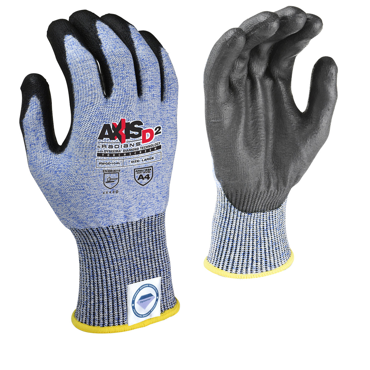 AXIS D2™ Dyneema® Cut Protection Level A4 Touchscreen Glove