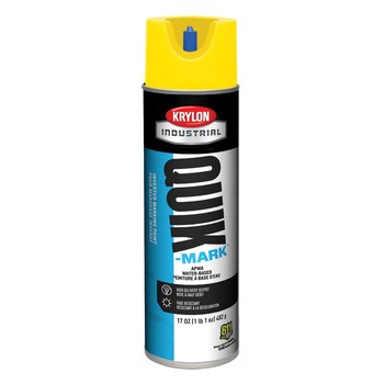 Krylon QUIK-MARK™ Water-Based Inverted 20oz Spray Can Marking Paint - High Vis Yellow