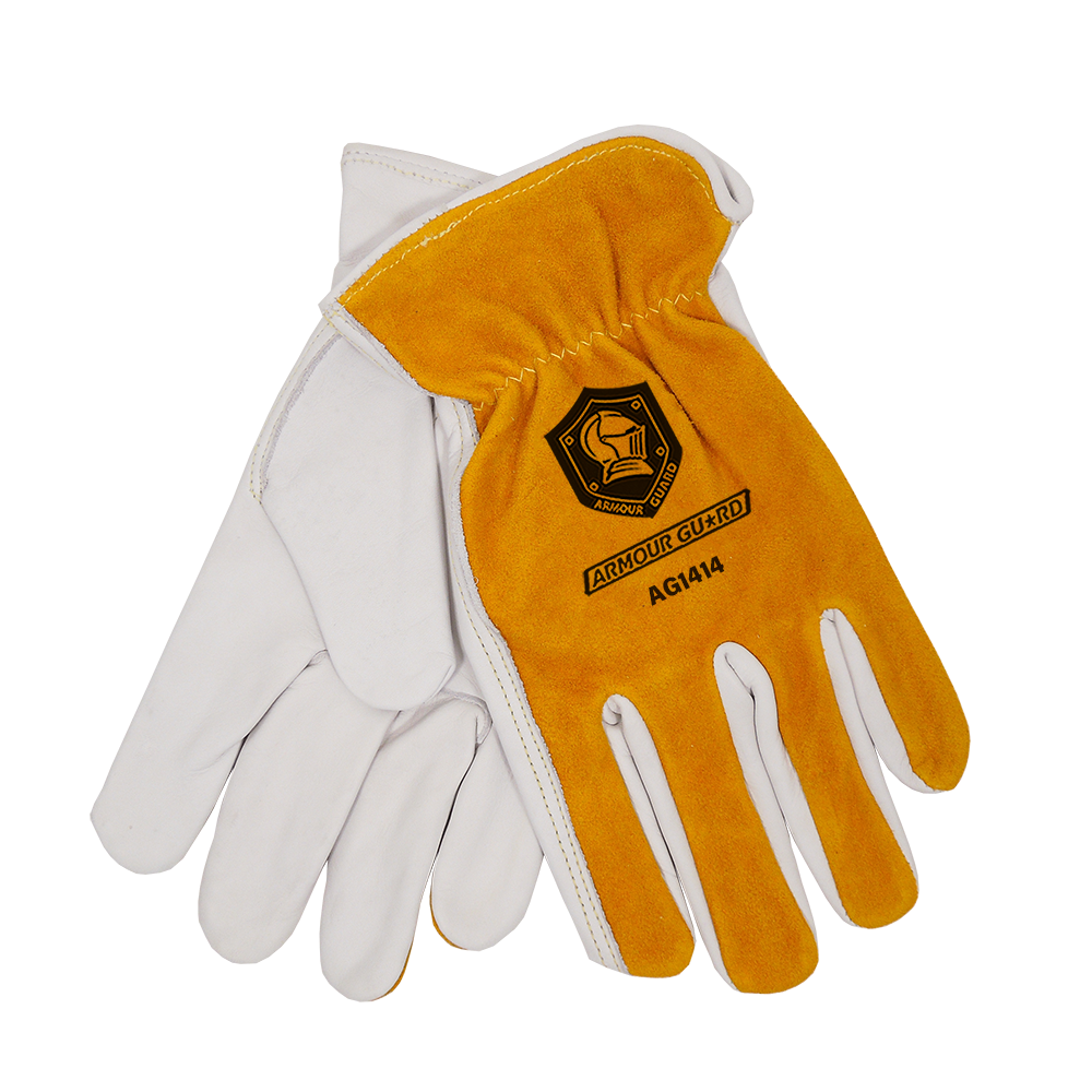 Armour Guard Top Grain Pearl Cowhide Leather Gloves