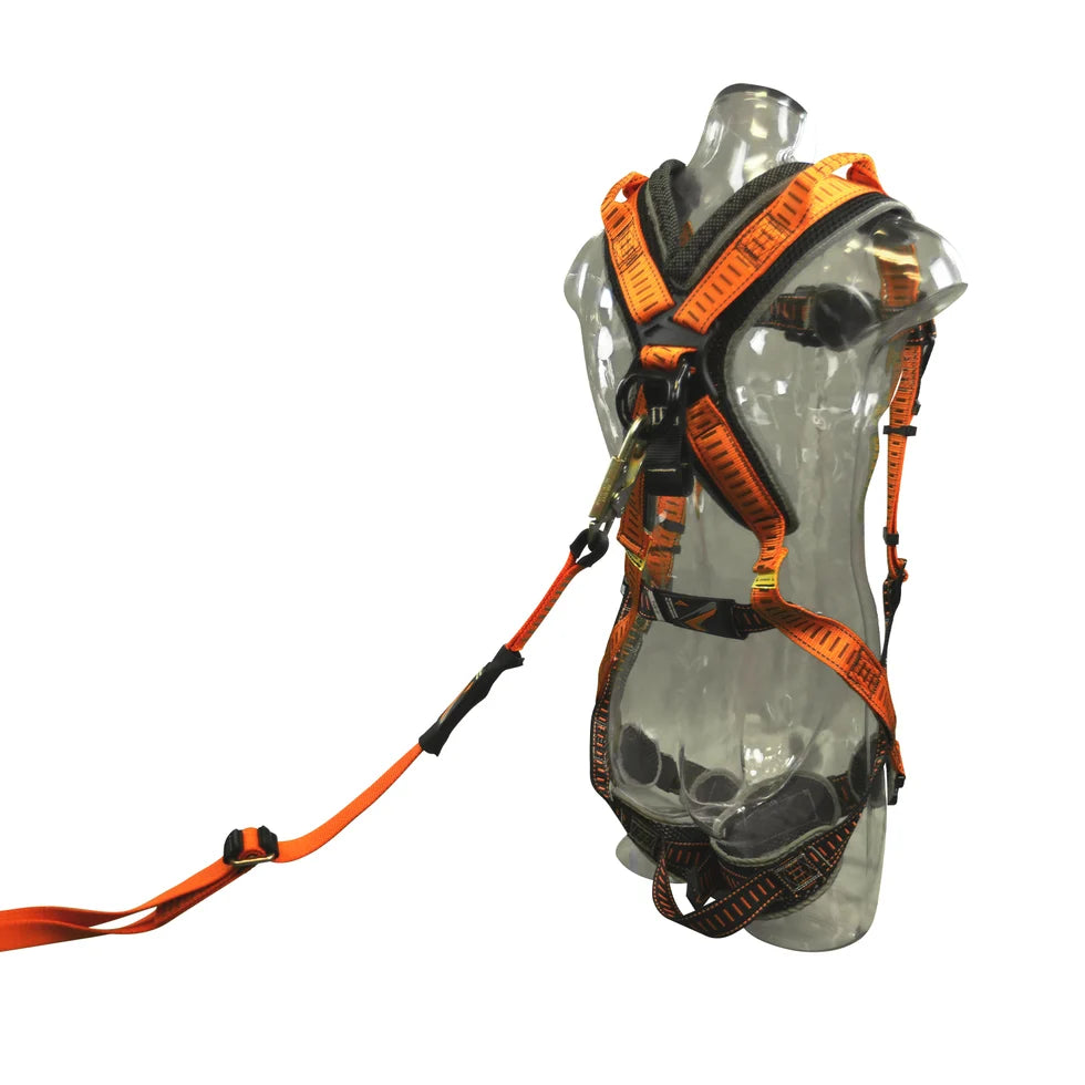 Malta C5200 4-6' Adjustable Restraint Lanyard with 2 Steel Snap Hooks