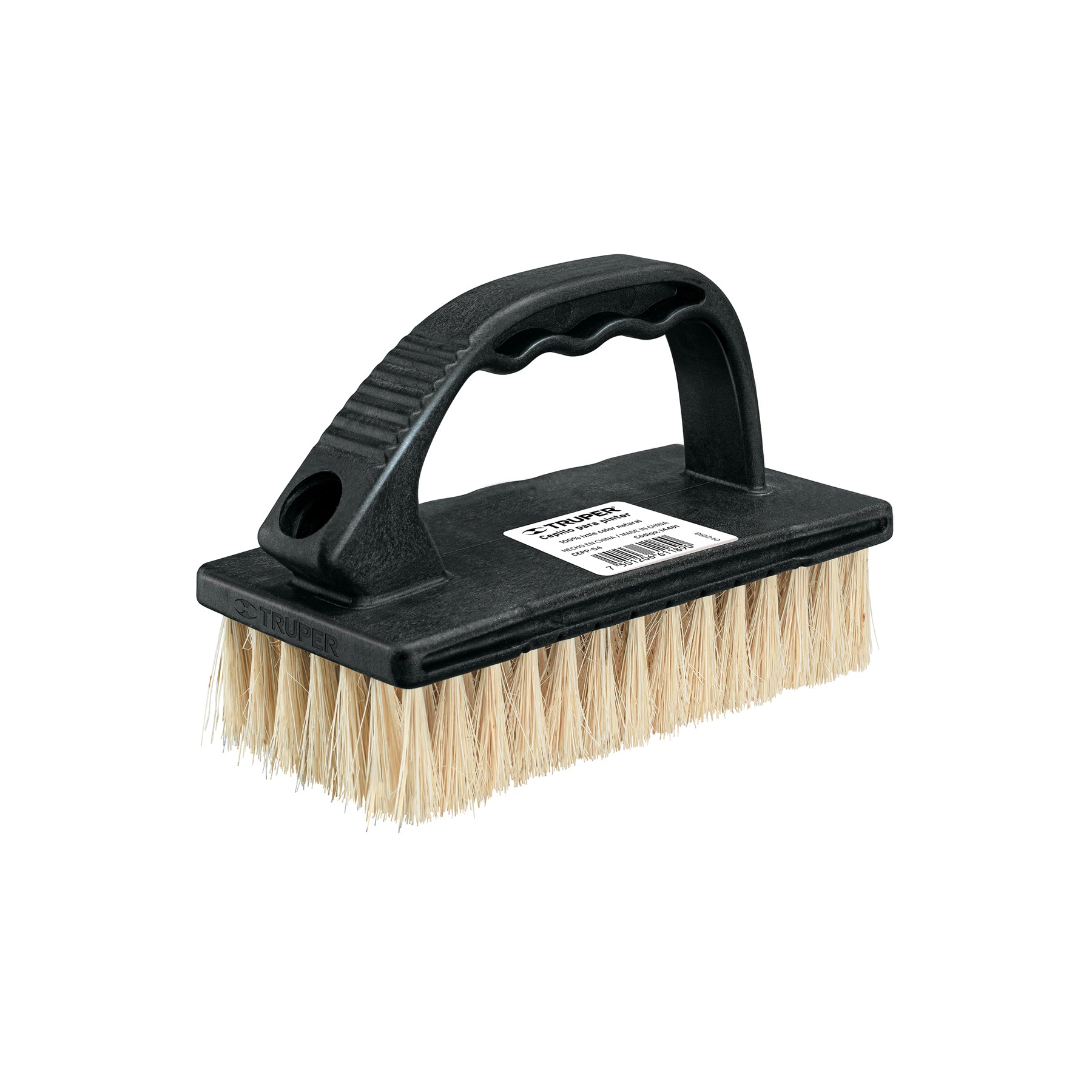 Scrubbing Brush Textile Fiber 7X14 Rows with Threaded Handle Option