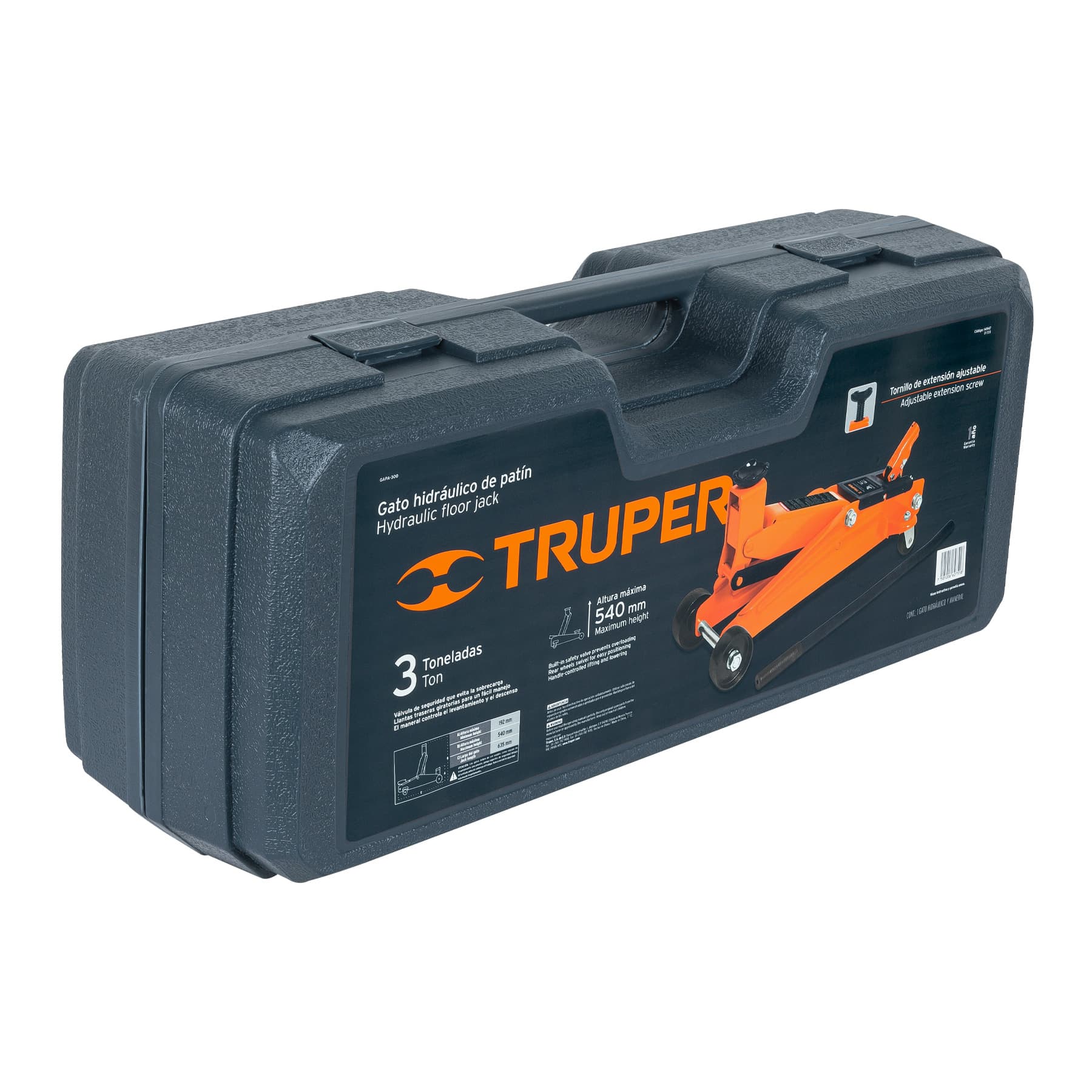3 Ton Floor Jack GAPA-300 21 3/4" Lift Max Truper - WRYKER Construction Supply