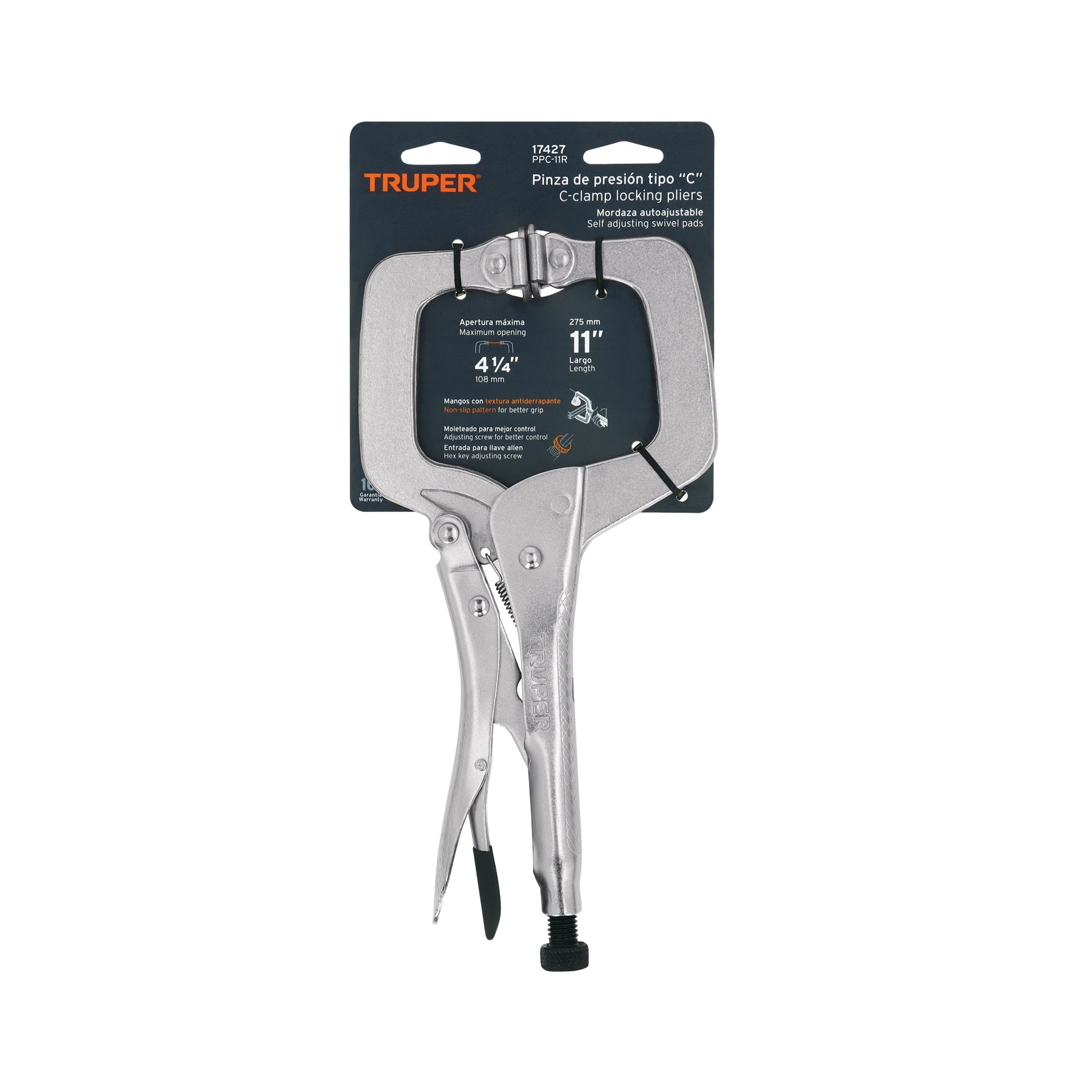 C-Clamp Locking Pliers 11" 4 1/4" Opening