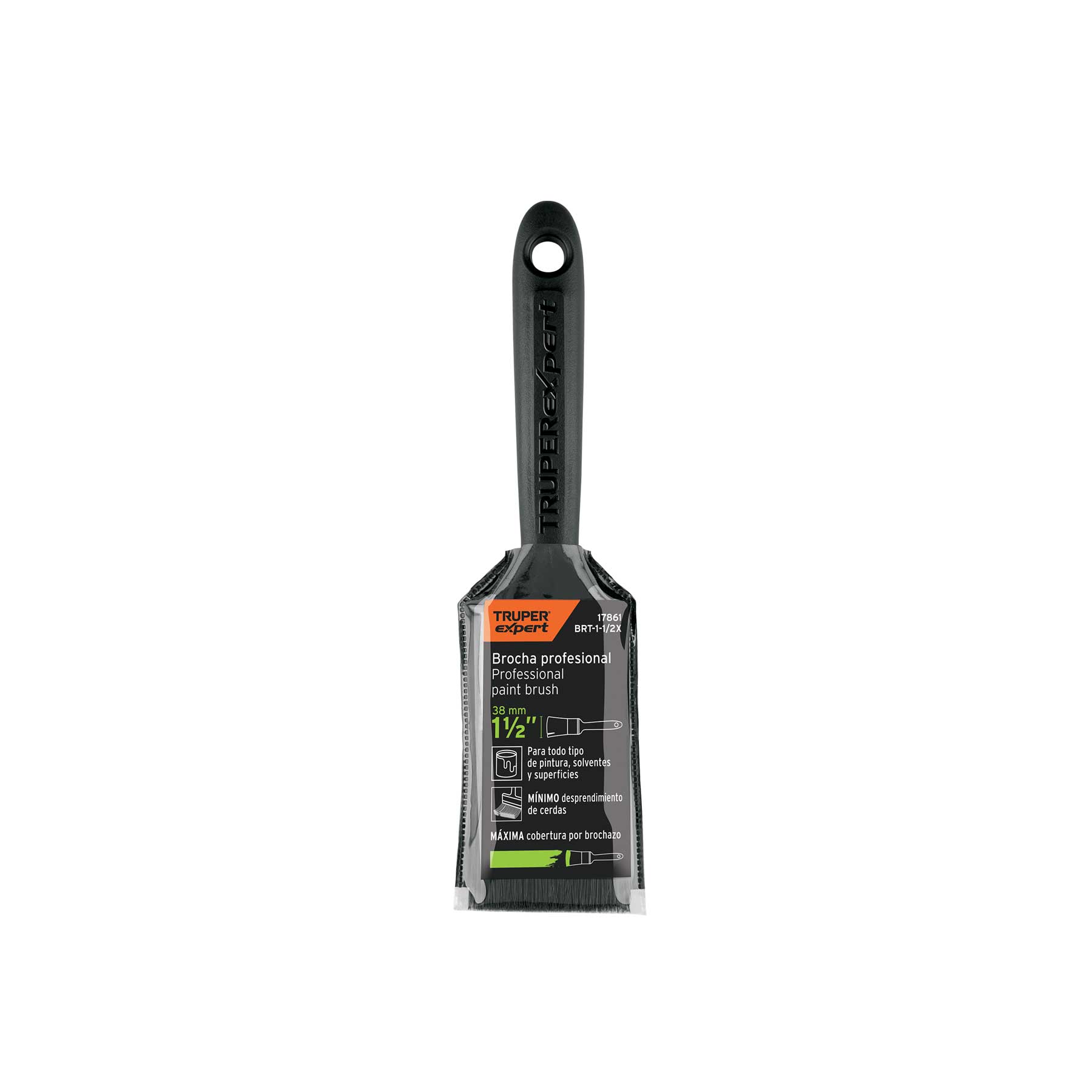 Paint Brush Professional Experts Choice 1 1/2" Plastic Handle Soft Bristles for Fine Finishing