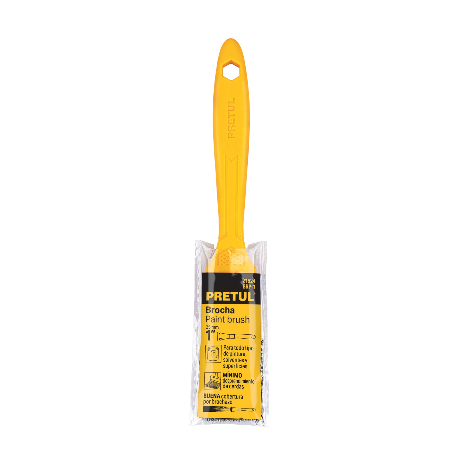 Chip Brush 1" Pretul Plastic Handle Epoxy Resin