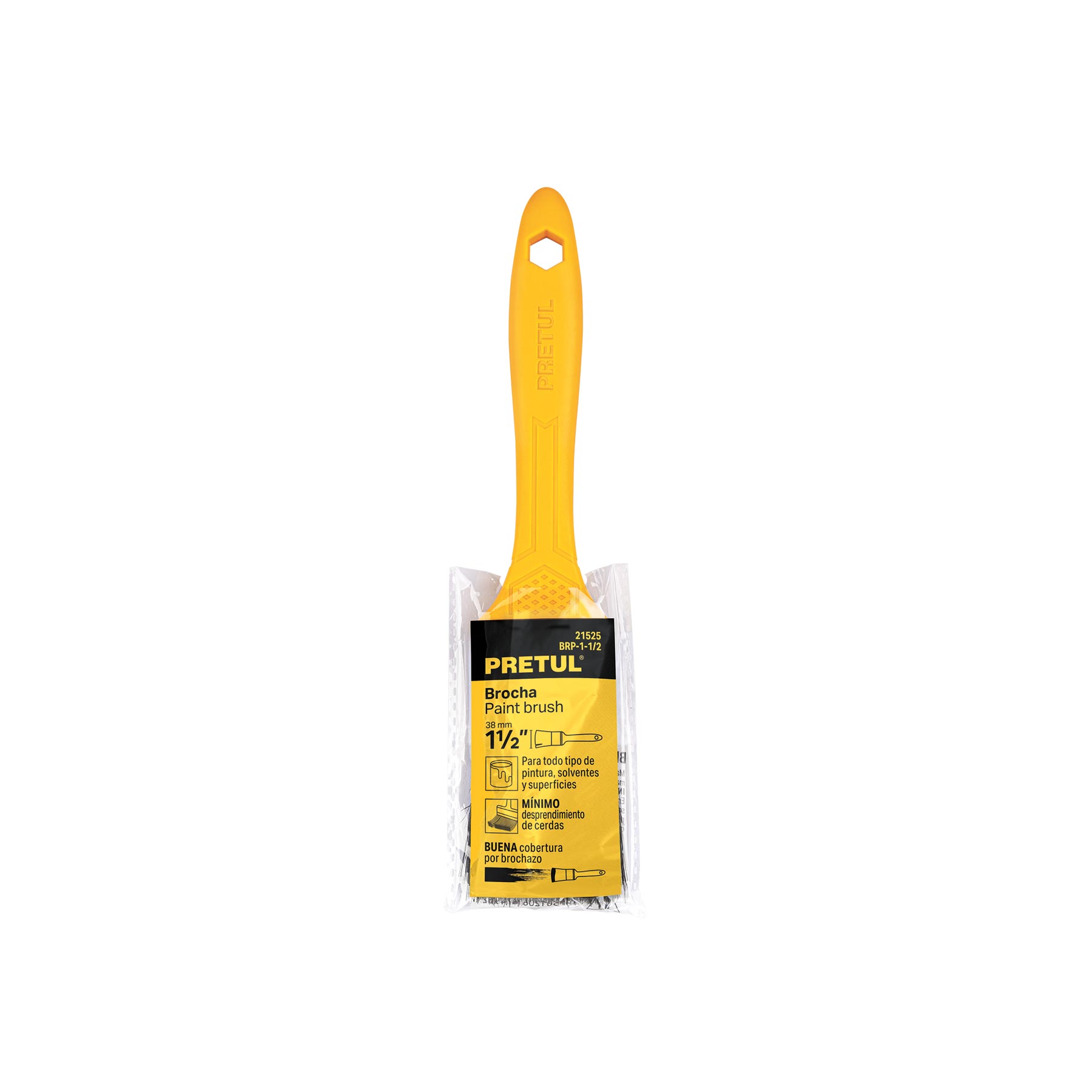 Chip Brush 1 1/2" Pretul Plastic Handle Epoxy Resin