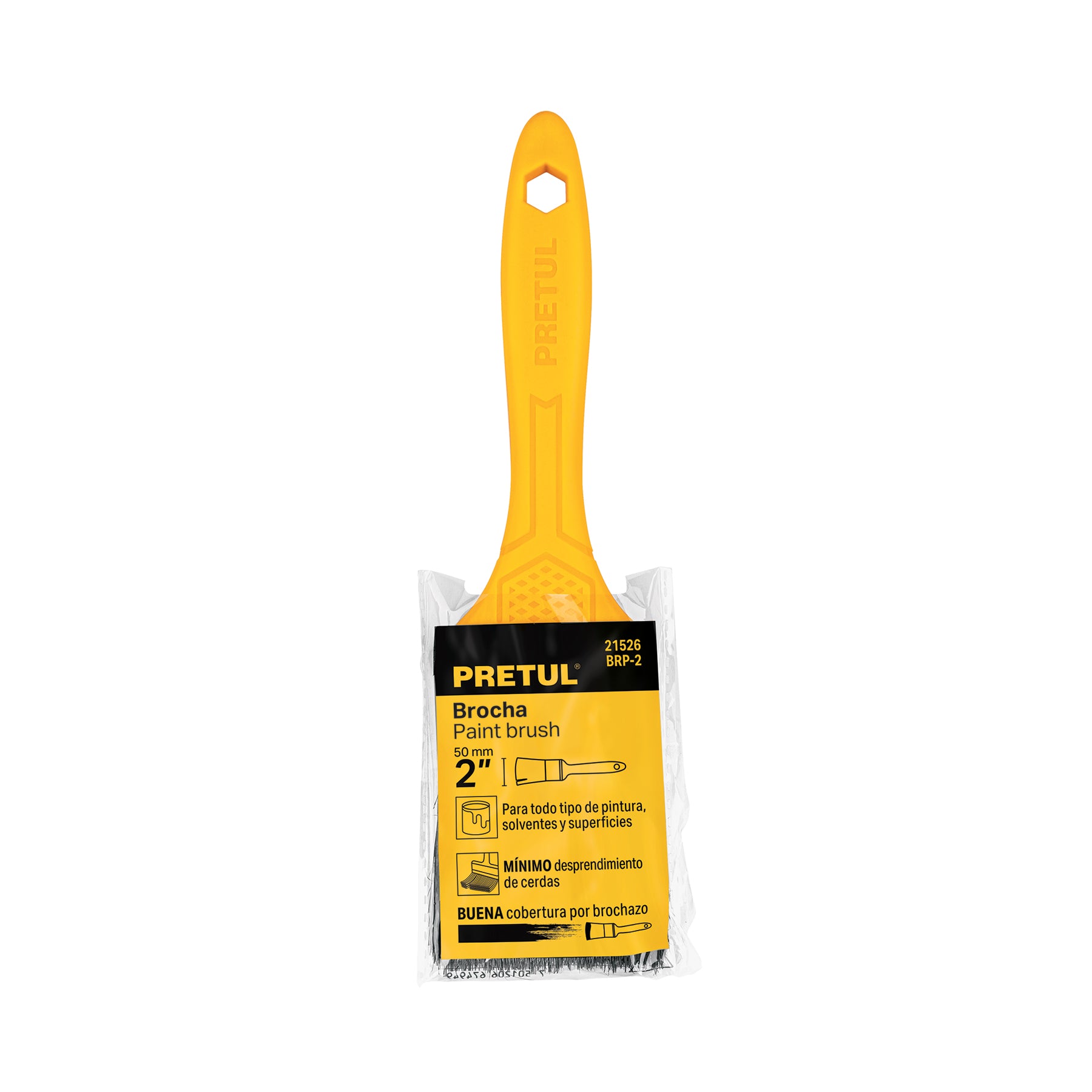 Chip Brush 2" Pretul Plastic Handle Epoxy Resin