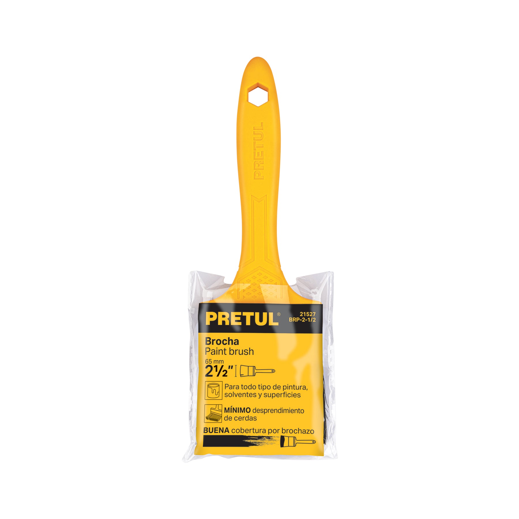 Chip Brush 2-1/2" Pretul Plastic Handle Epoxy Resin