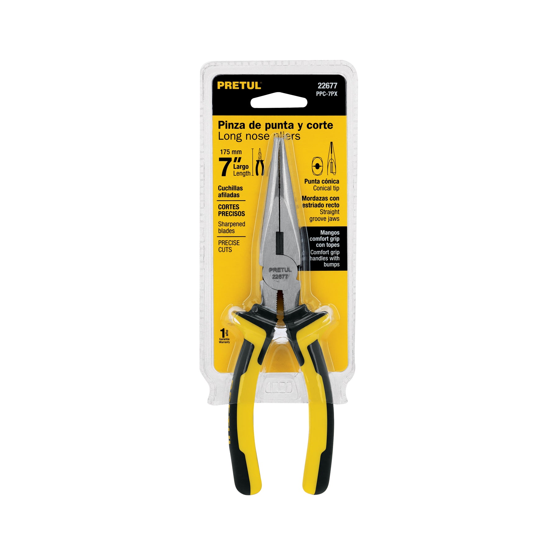 Needle Nose Pliers  7" Pretul