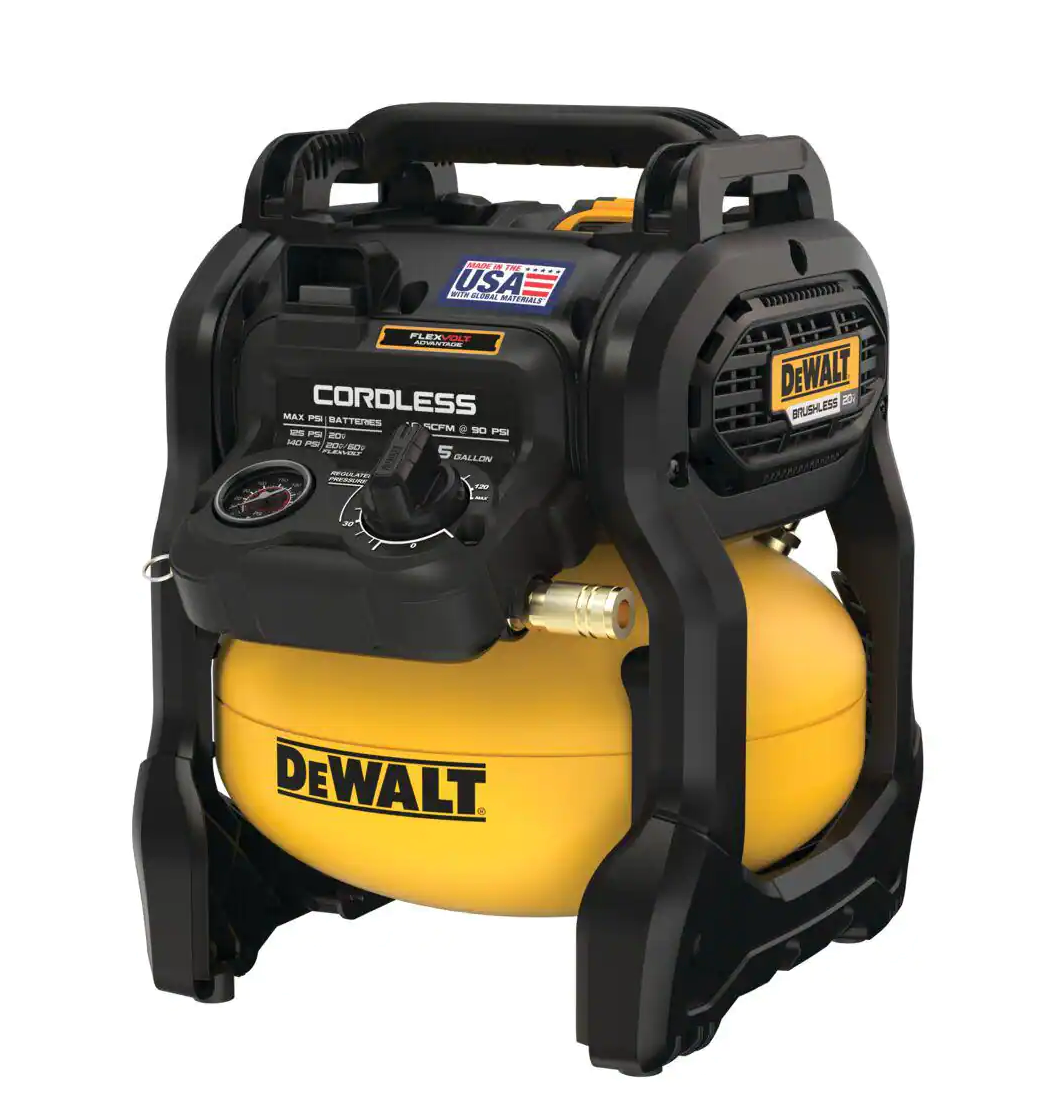 DeWALT DCC2520T1 2.5 Gal 20 Volt Flex Cordless Air Compressor Kit with 6 aH 60 Volt Battery and Charger