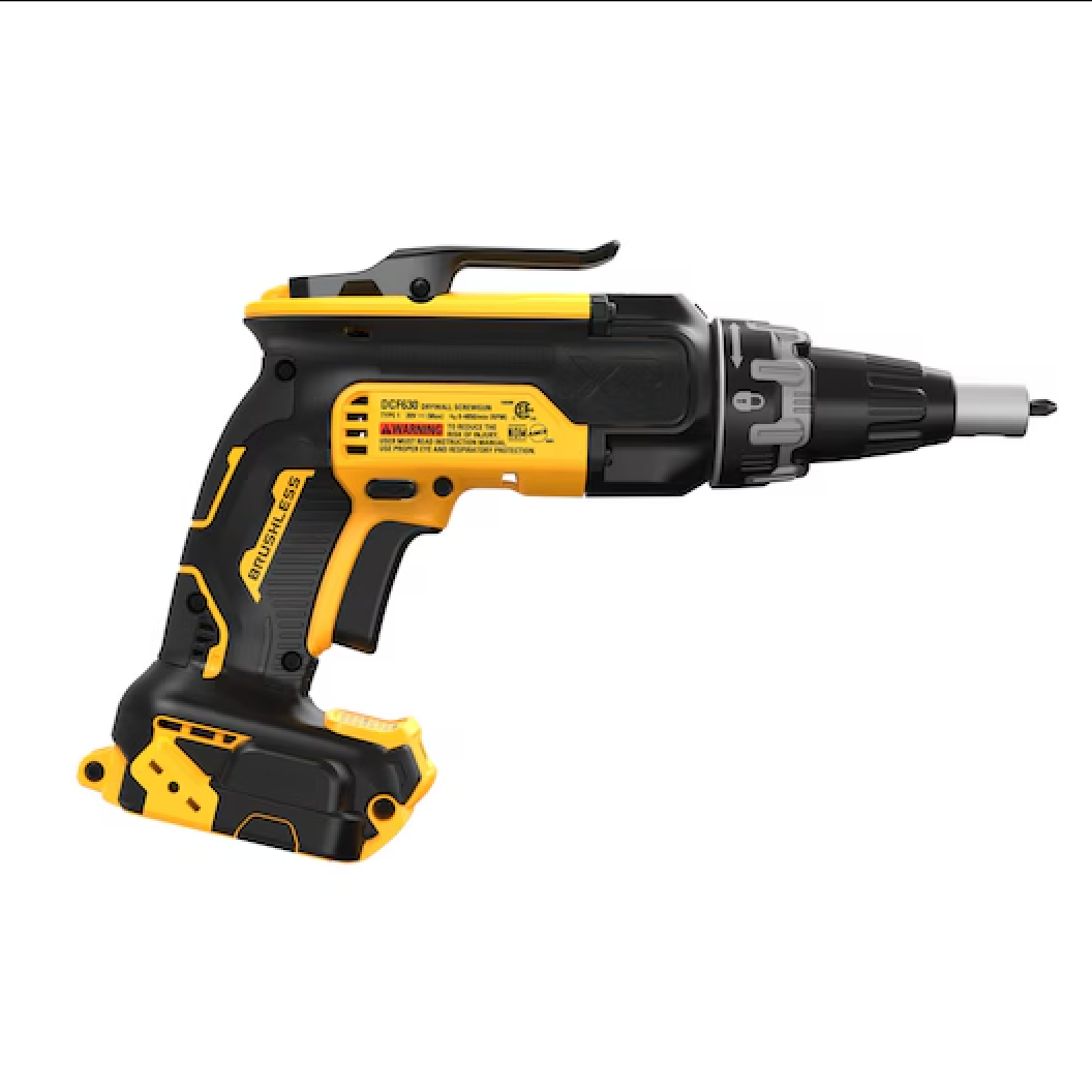 DeWALT DCF630B Drywall Screw Gun 20 Volt Tool Only works with DCF6202 Collated Screw Attachment