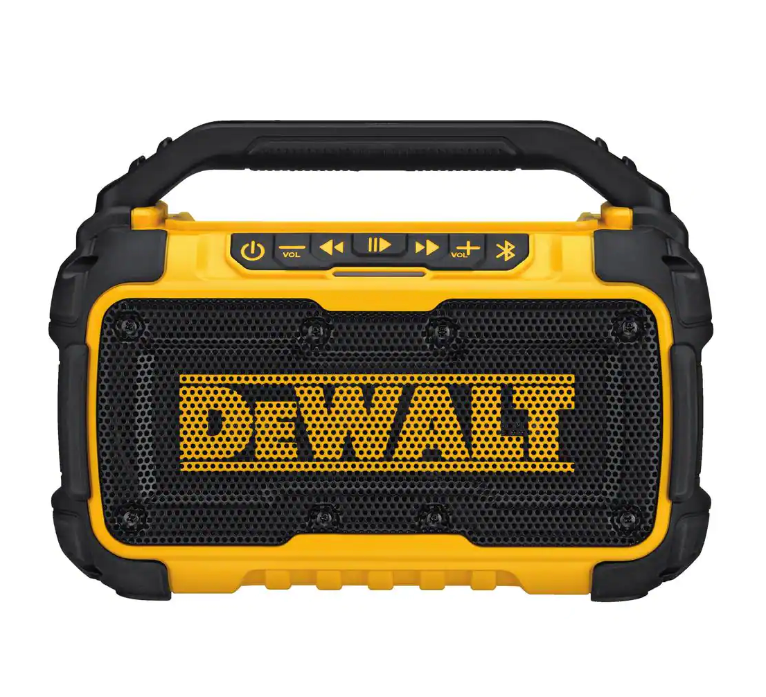 DeWALT Jobsite Blue Tooth Speaker 12/20 Volt Includes AC Power Cord