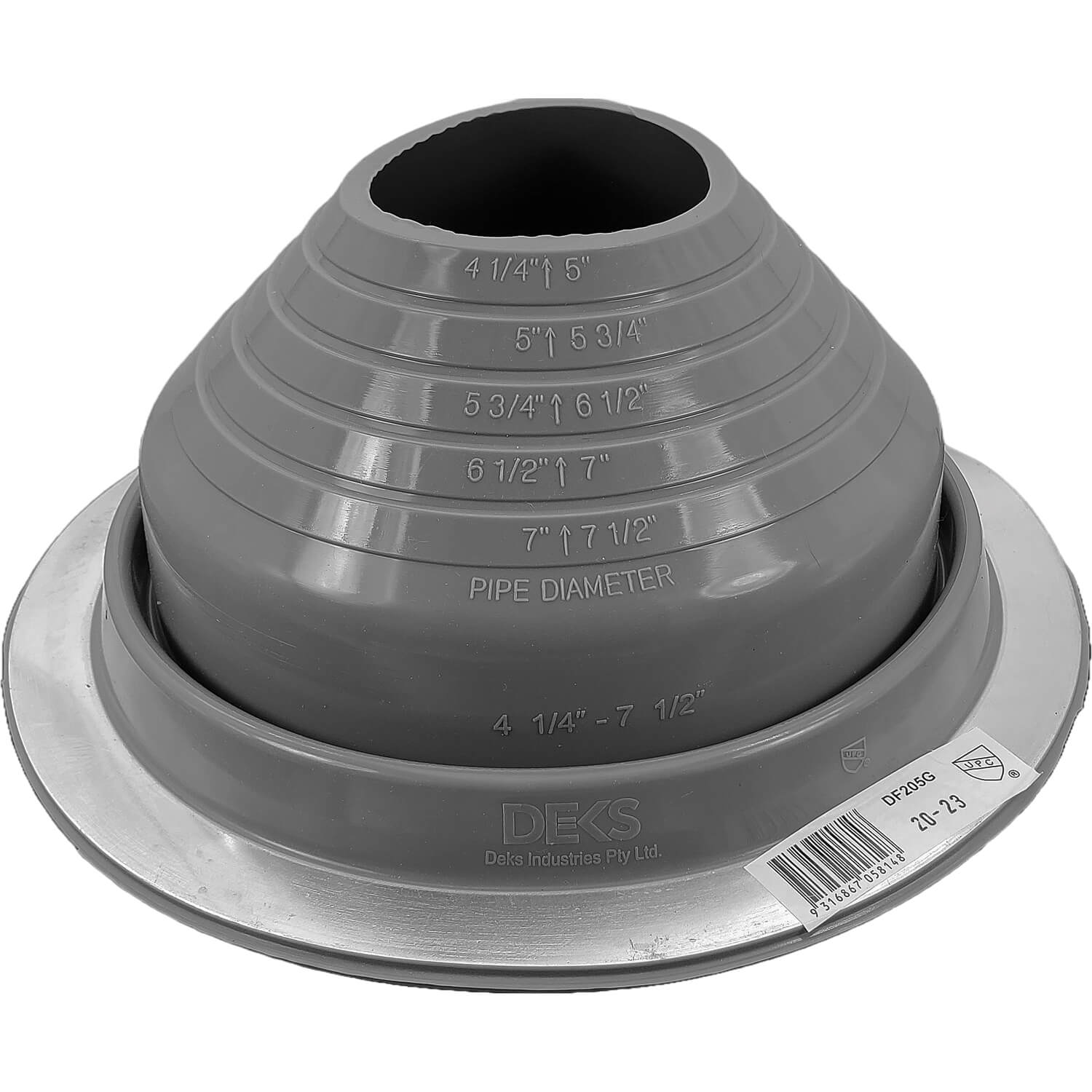 Dektite Original #3 Gray Silicone (5-127mm/0.25-5")