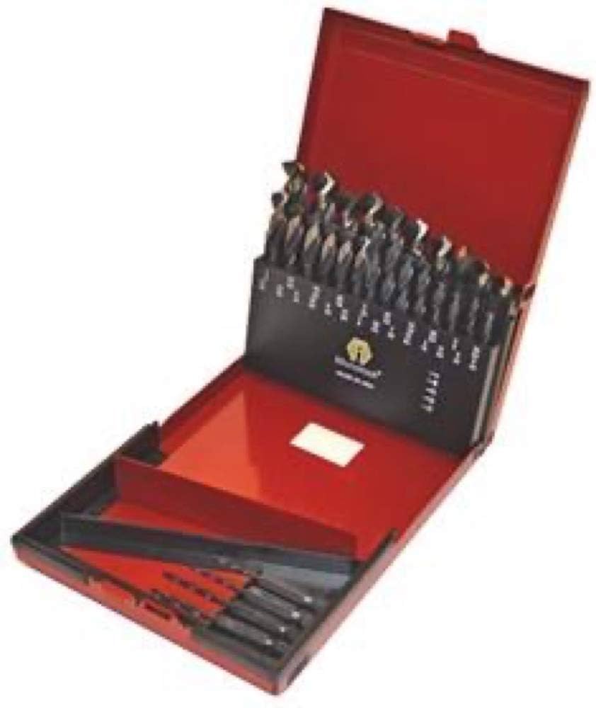 Drill Bit Set - 1/4" Monolock - Sizes 1/16"-1/2" by 1/64" (Set of 29)