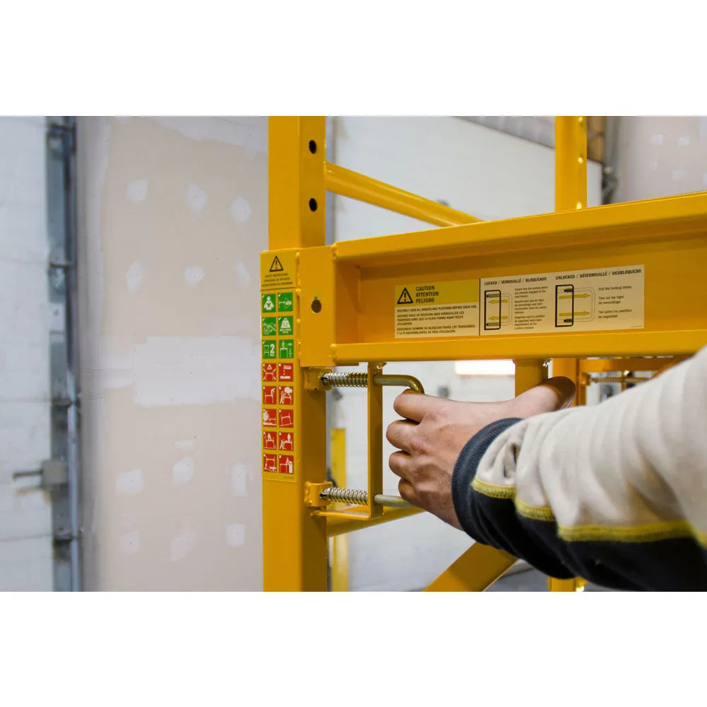 6' Baker Jobsite Series Scaffold with 5" Wheels, Plywood Deck, Load Capacity 1100 lbs.