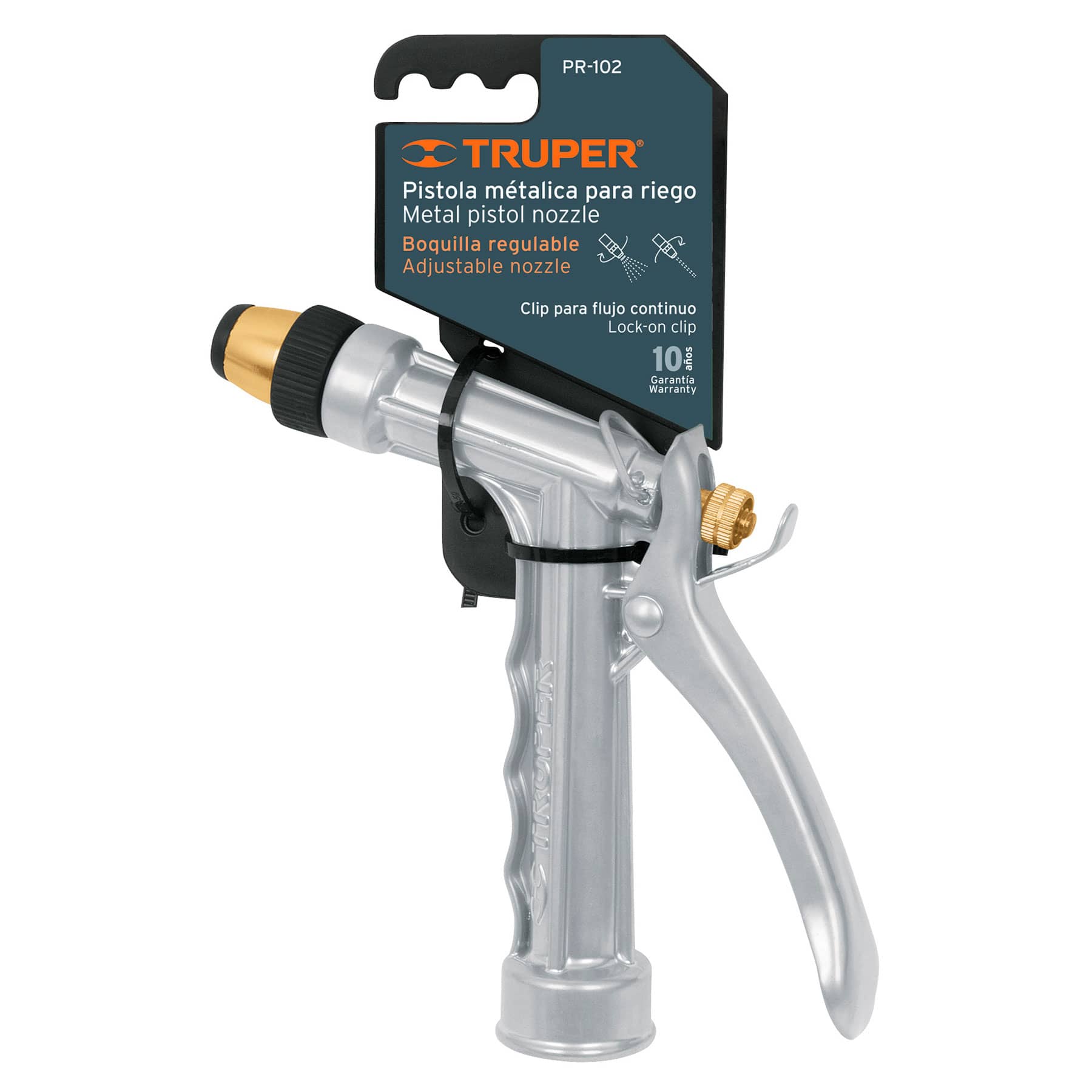 Water Nozzle Two Pattern Adjustable Metallic Truper