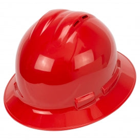 Casco duro ventilado con trinquete de 4 puntos y ala completa Quartz™