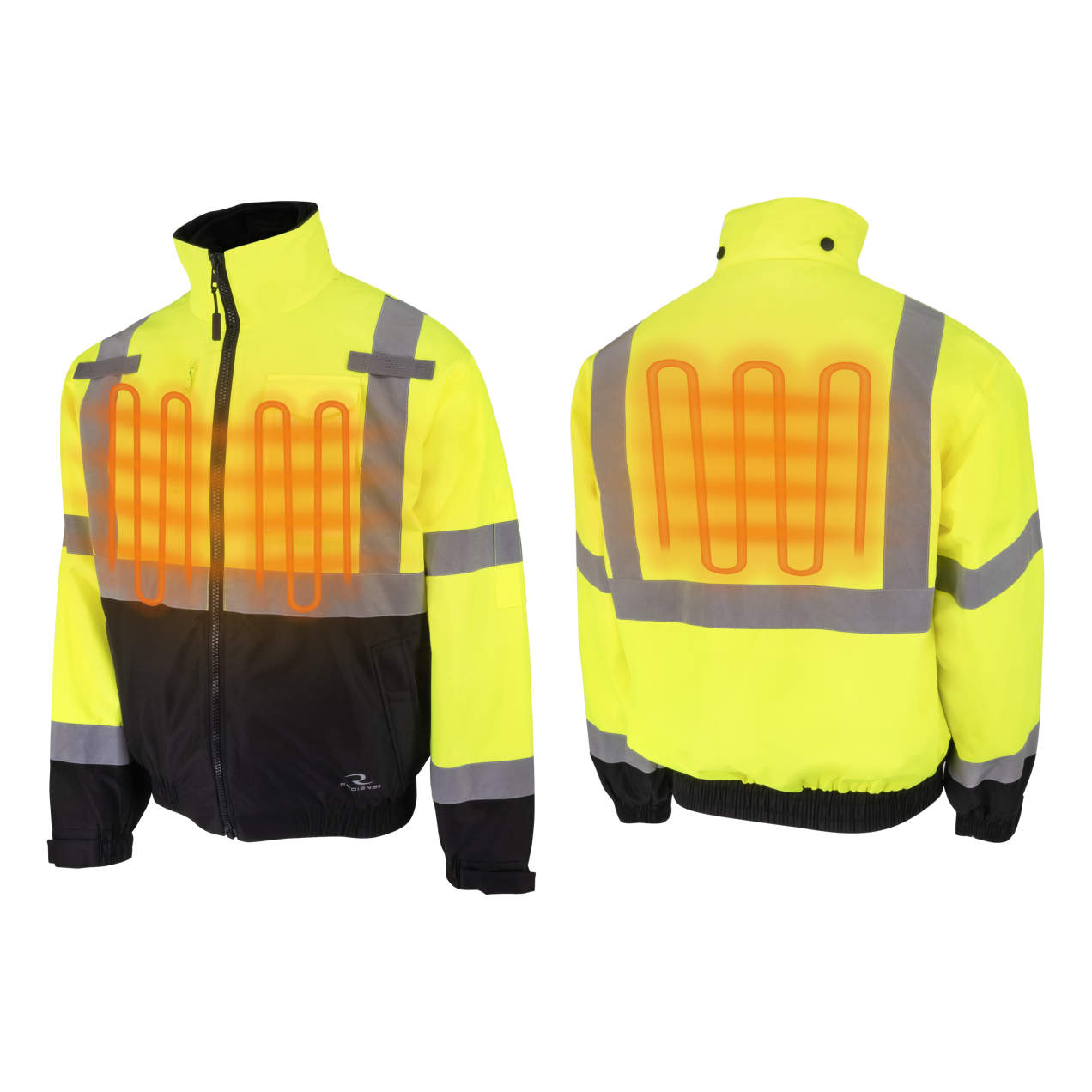 Radians RGH-SJ13 3-in-1 Class 3 Hi-Vis Bomber Jacket with Inner Heated Vest