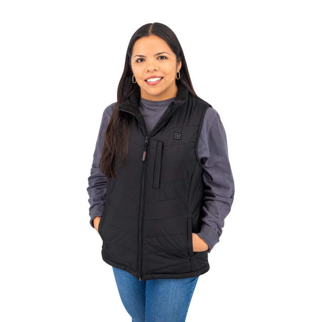 Radians Heated Womens Puffer Vest with Battery and Charger 7.2 Volt