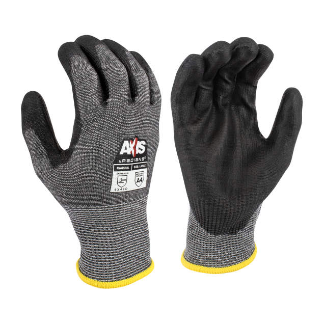 Axis Cut 4 Gloves RWG560 Gray HPPE Shell with Fiberglass (Pack of 12)