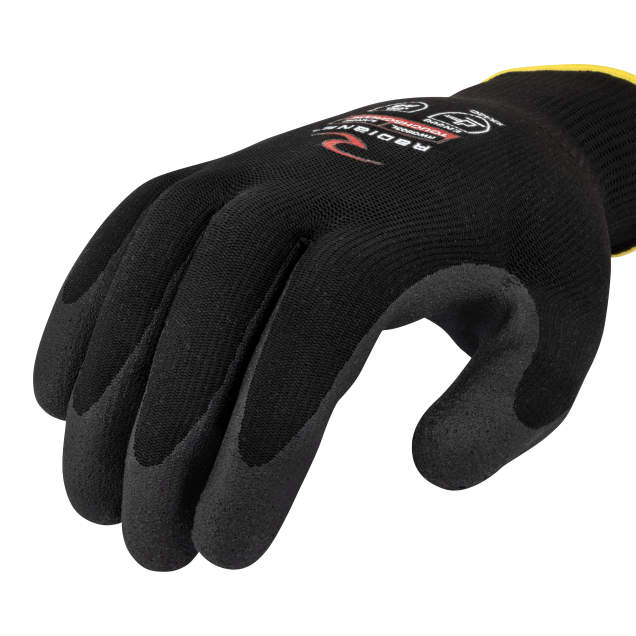 Radians RWG803 Cut Level A3 Foam PVC Palm Coated Winter Glove - WRYKER Construction Supply