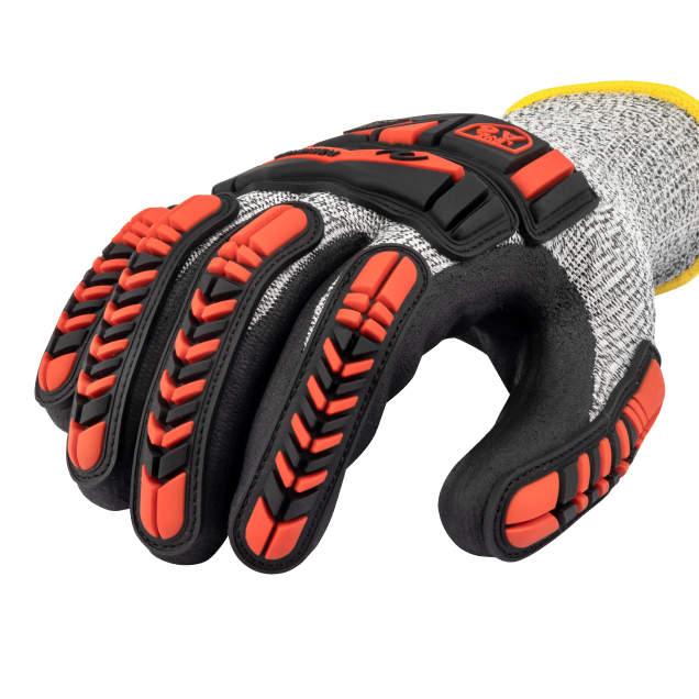 Radians RWG816 Acrylic Lined HPPE Shell with TPR and Nitrile Palm A6 Cut Protective Winter Glove