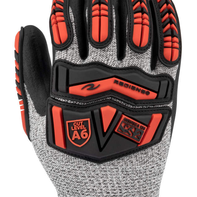 Radians RWG816 Acrylic Lined HPPE Shell with TPR and Nitrile Palm A6 Cut Protective Winter Glove