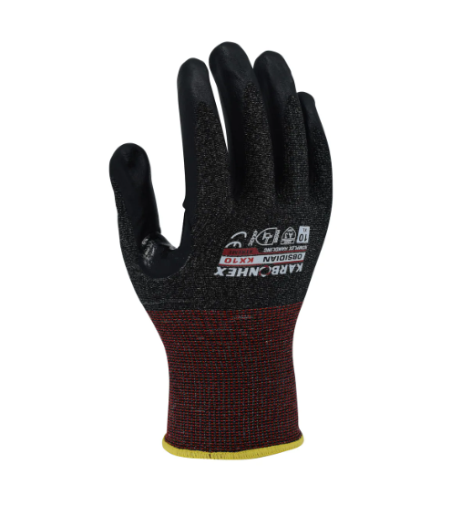 KarbonHex® KX10 by SW® Purpose Built A3 Cut-Resistant Gloves with Fusion Palm Coating (12 Pairs Per Box)