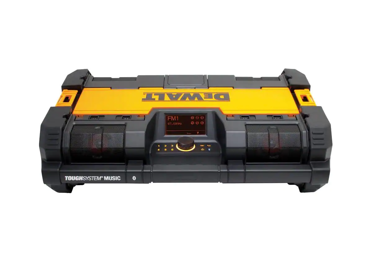 DeWALT DWST08810 TOUGHSYSTEM 14-1/2 in. Portable and Stackable Radio With Bluetooth + Charger