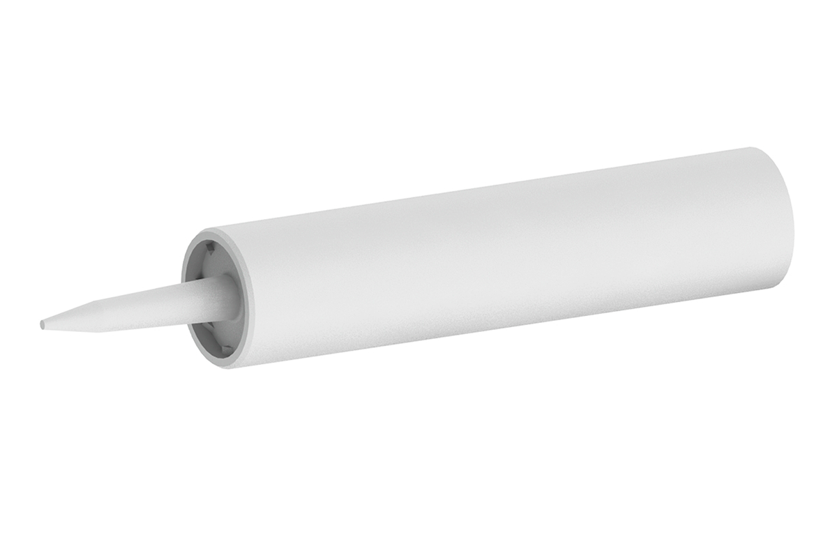 10oz Empty Plastic Cartridge With Fixed Nozzle