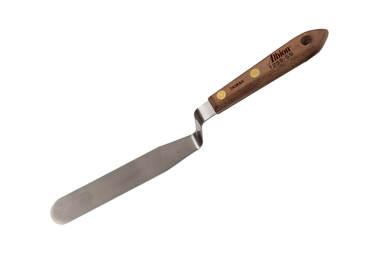 NEW! Offset Classic Caulk Tooling Spatula: 7/8" Wide x 5" Long Blade