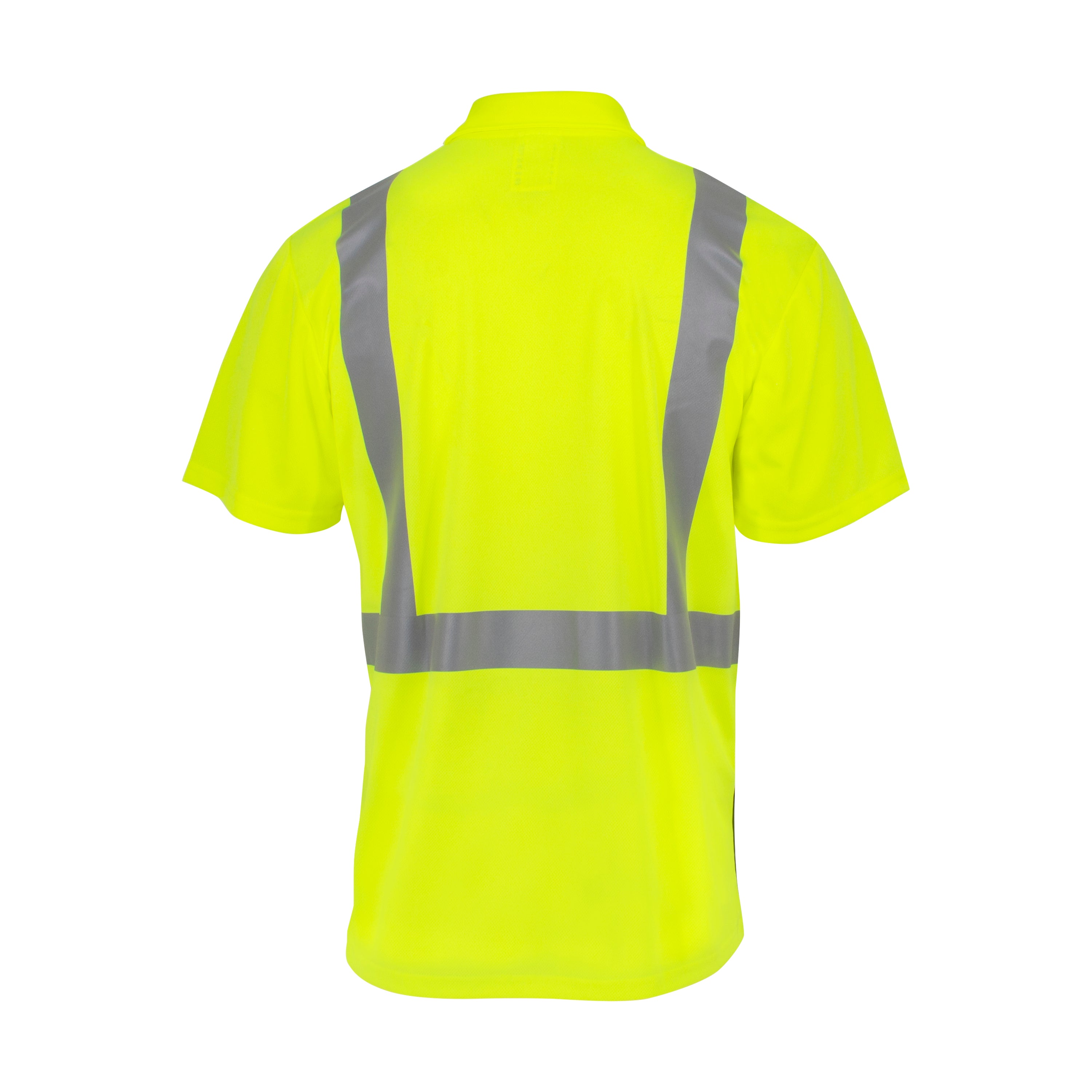ST12B Class 2 High Visibility Color Blocked Safety Short Sleeve Polo Shirt