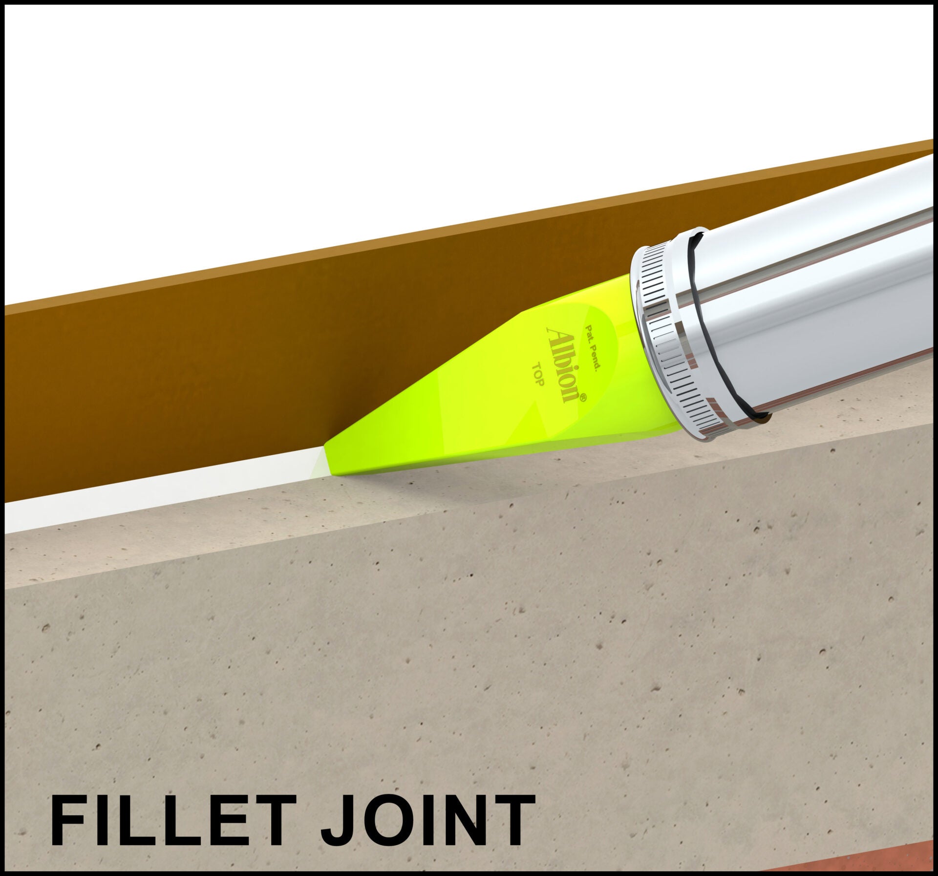 NEW! Yellow Square Bead Nozzle for Albion Professional Guns