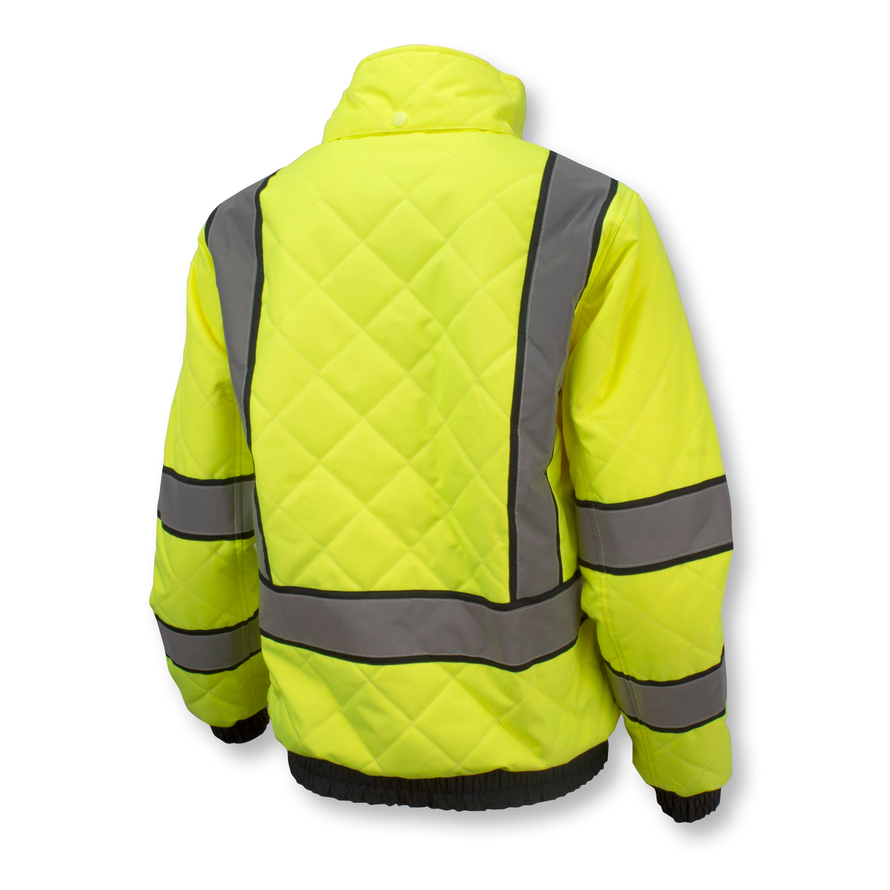 Radians SJ930-3ZGW Women's Class 3 Quilted Bomber Jacket