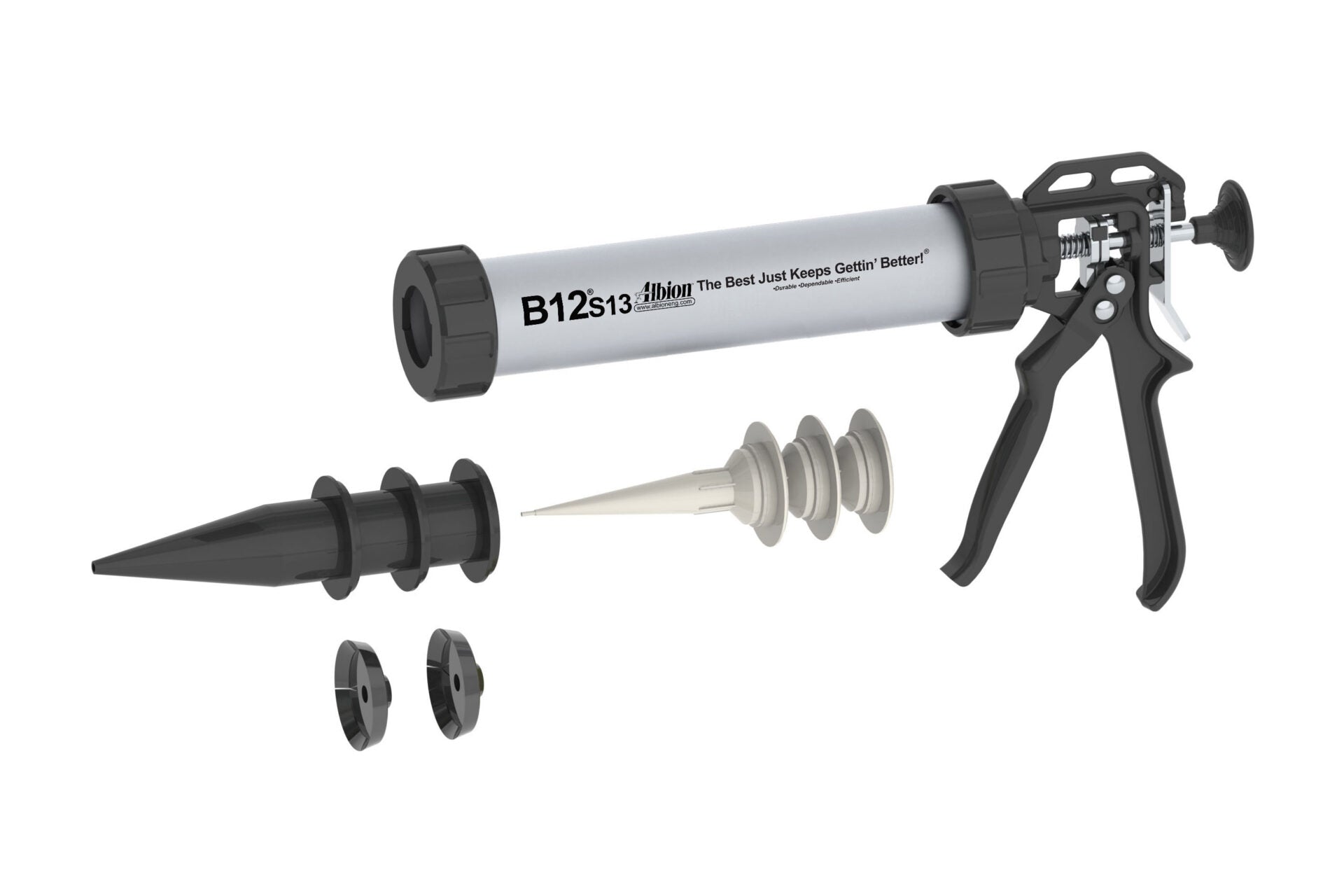 13oz B-Line Manual Sausage Gun 12:1 Ratio Drive