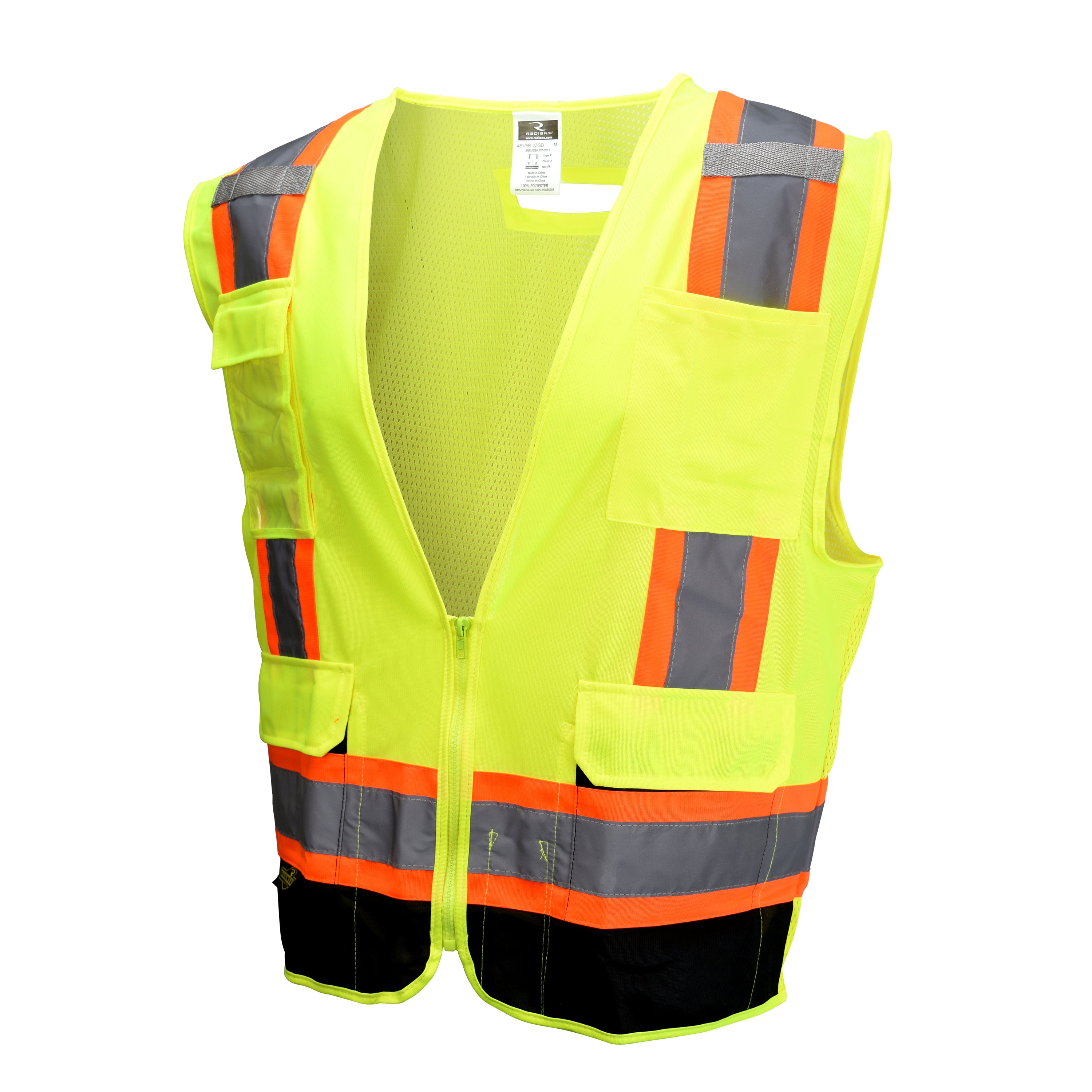 SV6B Two Tone Surveyor Type R Class 2 Solid Front Mesh Back Safety Vest