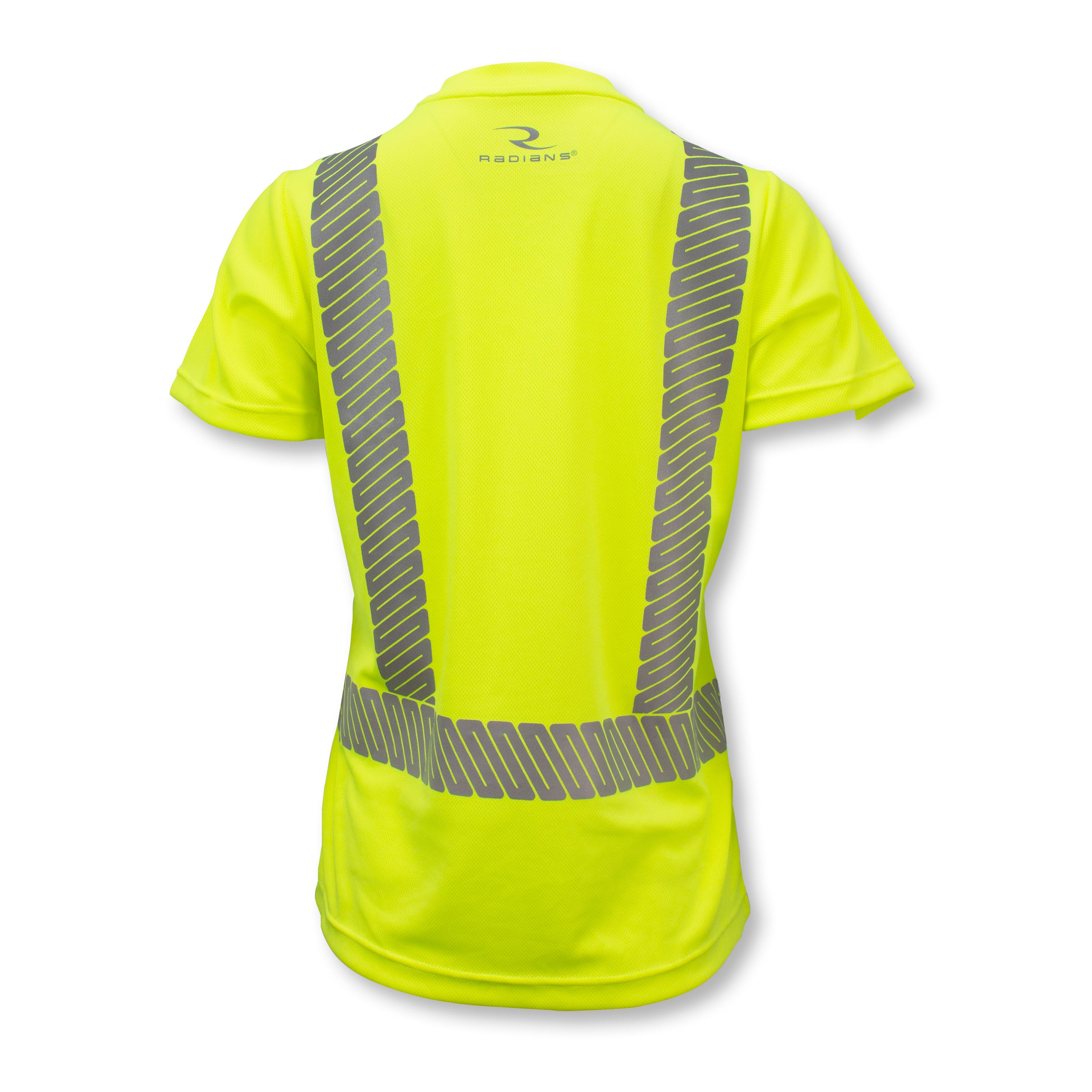 Womens Max-Dri Short Sleeve T-Shirt Class 2 Moisture Wicking w/2" Tape