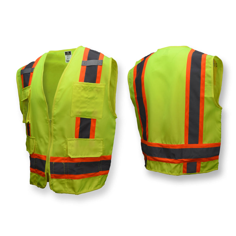 Radians SV62 Type R Class 2 Heavy-Duty Solid Twill Surveyor Safety Vest
