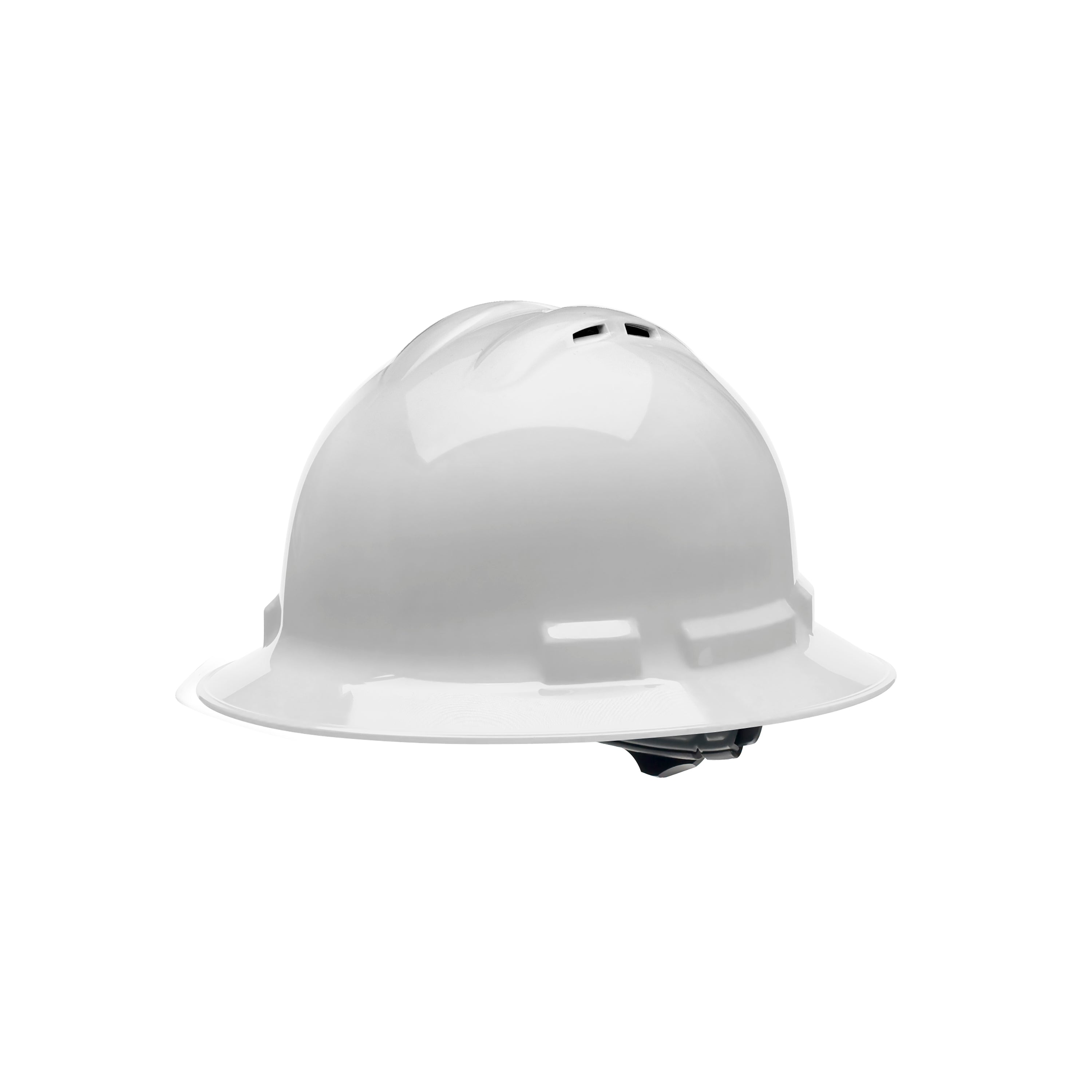 Casco duro ventilado con trinquete de 4 puntos y ala completa Quartz™