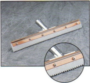 Squeegee 24" Serrated 1/4" EPDM Stiff