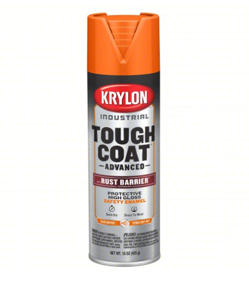 Krylon K00559008 Industrial Tough Coat Advanced 20oz Aerosol Paint (Safety OSHA Orange)