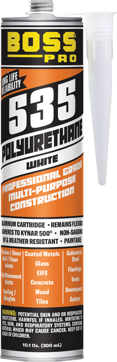 Boss 535 Multi-Purpose Polyurethane Adhesive Sealant Caulking Cartridge