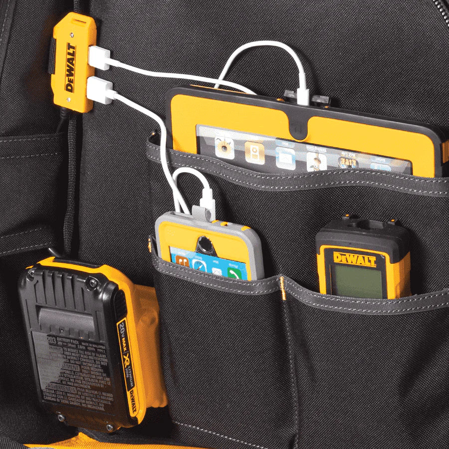 Almacenamiento de herramientas Mochila de carga universal DeWALT de 23 bolsillos