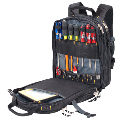 Mochila de almacenamiento de herramientas Base moldeada CLC 38 Equipo de trabajo de bolsillo