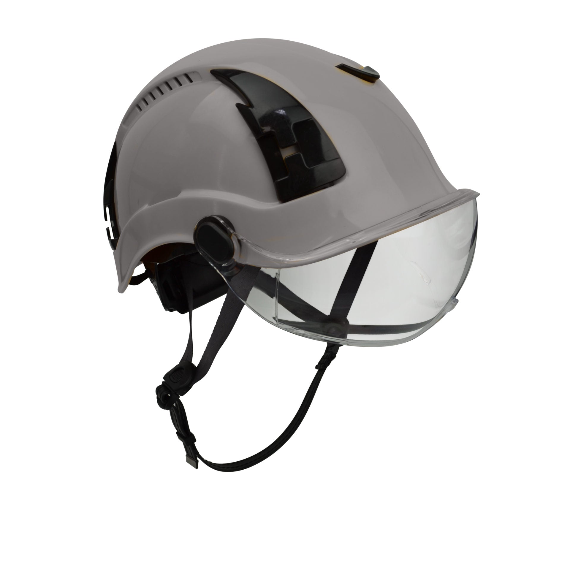 Malta HTG2001: Type 2 Grey Safety Helmet w/ Clear Visor