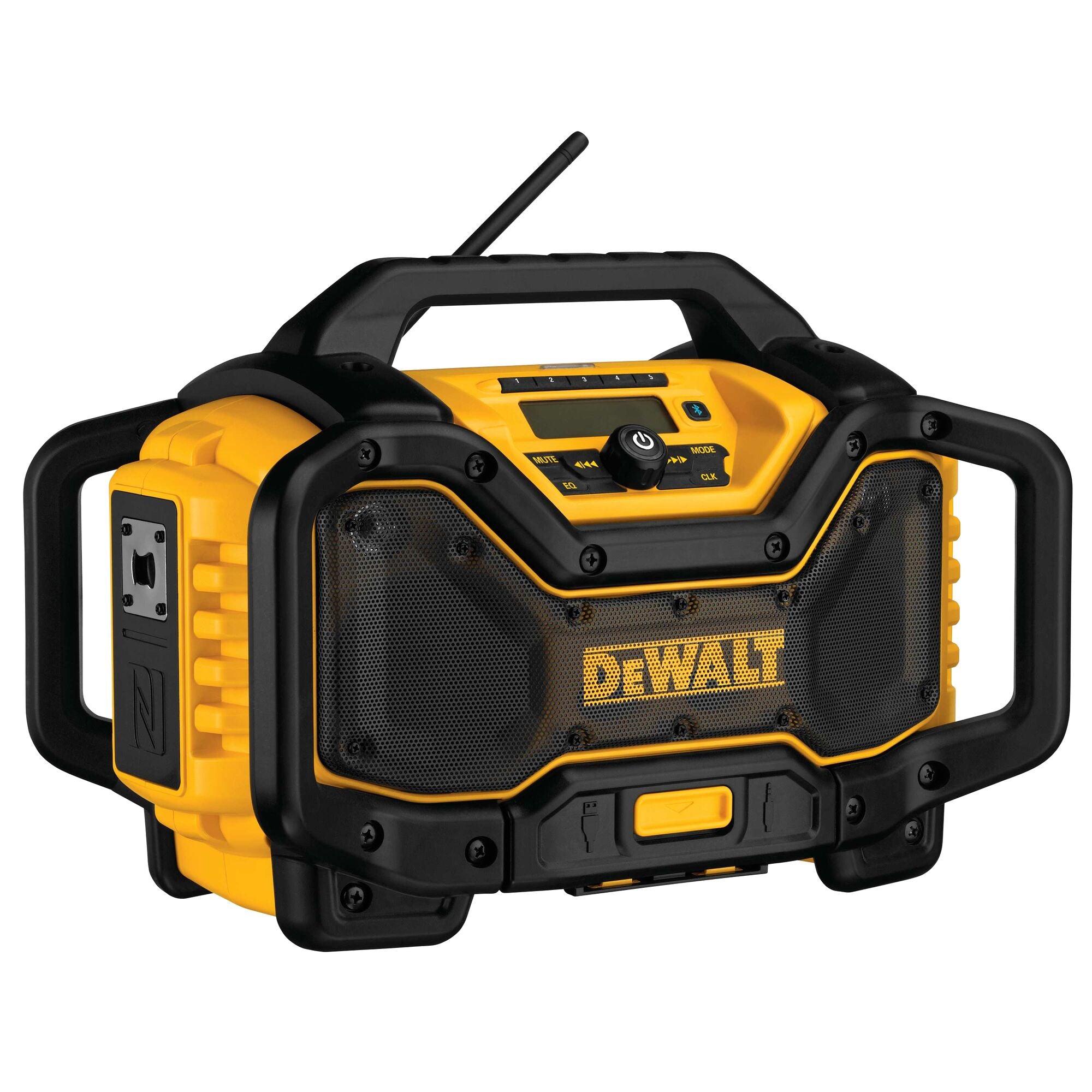 Radio/altavoz para el lugar de trabajo DeWALT con Bluetooth y cargador incorporado