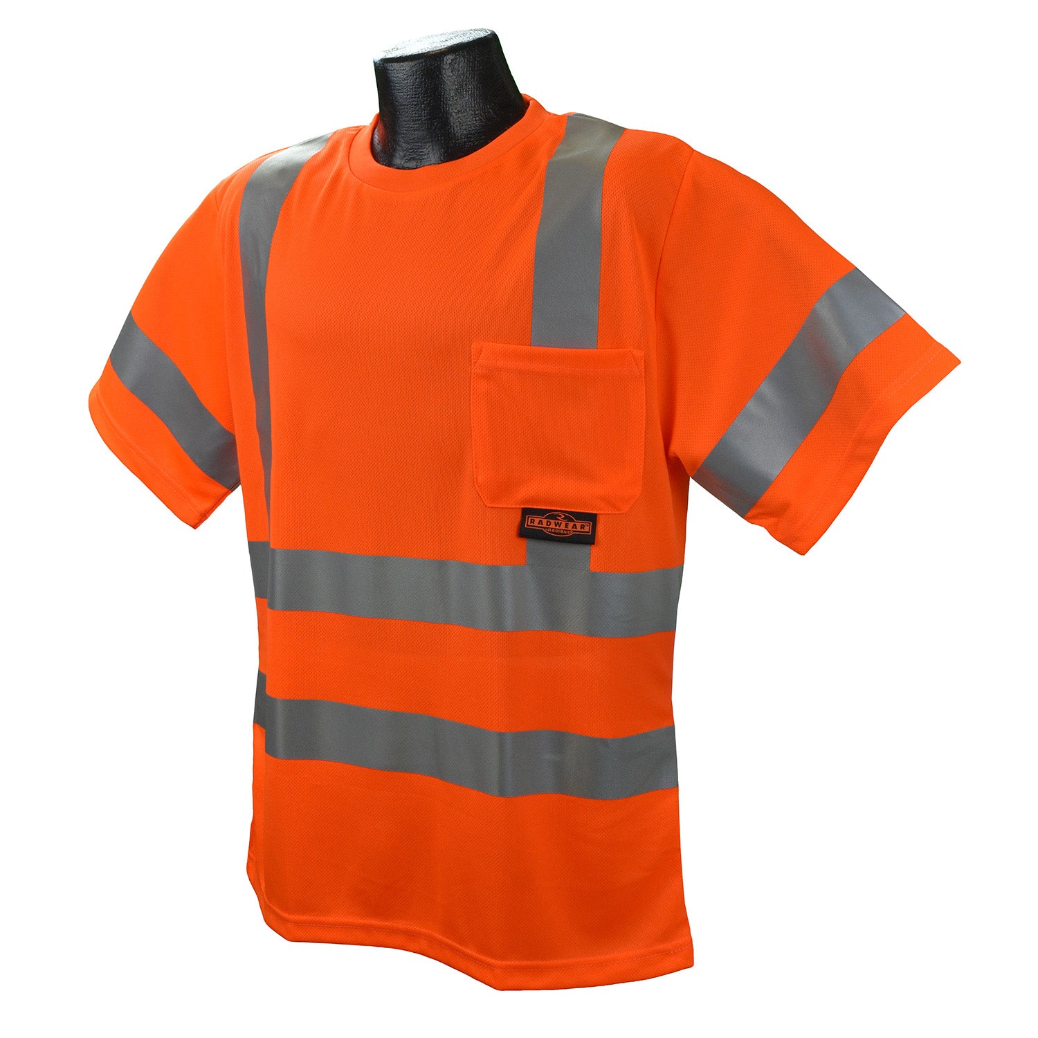 Camiseta de manga corta Max-Dri Clase 3 que absorbe la humedad con cinta de 2"