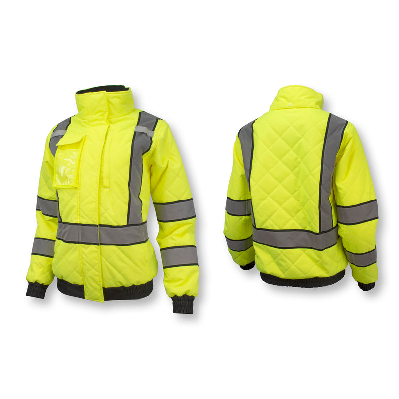 SJ930-3ZGW Women's Class 3 Quilted Bomber Jacket